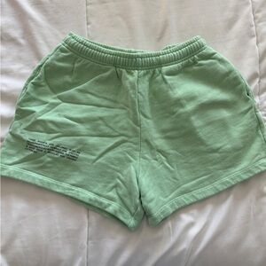 Pangaia Light Green High Waist Women's Shorts